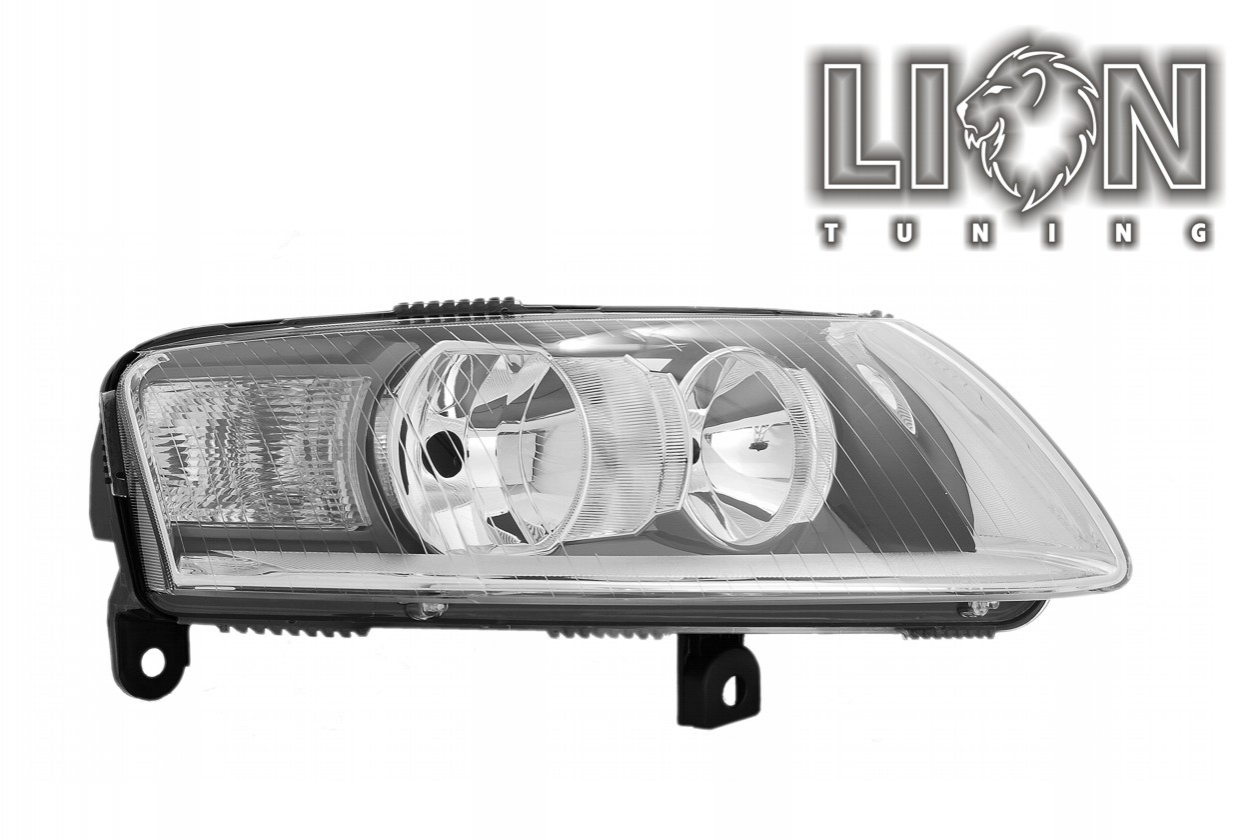 Halogen, Abblendlicht H7 / Fernlicht H1, elektrisch verstellbar - Stellmotor wird vom Original übernommen, inkl. Verschlusskappe und Lampenträger, ohne Leuchtmittel, Standard Ausführung, Eintragungsfrei / mit E-Prüfzeichen
