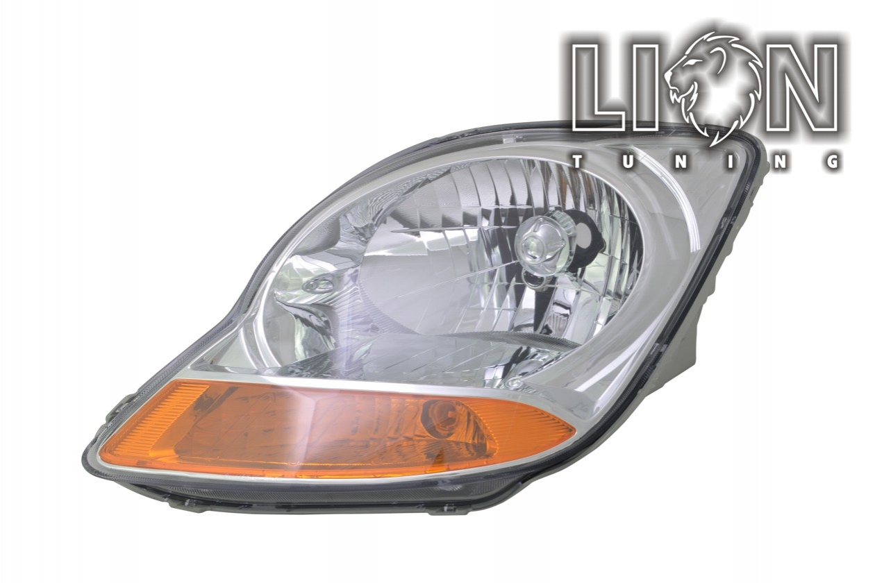 Halogen, Abblendlicht und Fernlicht H4, elektrisch verstellbar - Stellmotor integriert, inkl. Verschlusskappe und Lampenträger, ohne Leuchtmittel, Standard Ausführung, Eintragungsfrei / mit E-Prüfzeichen