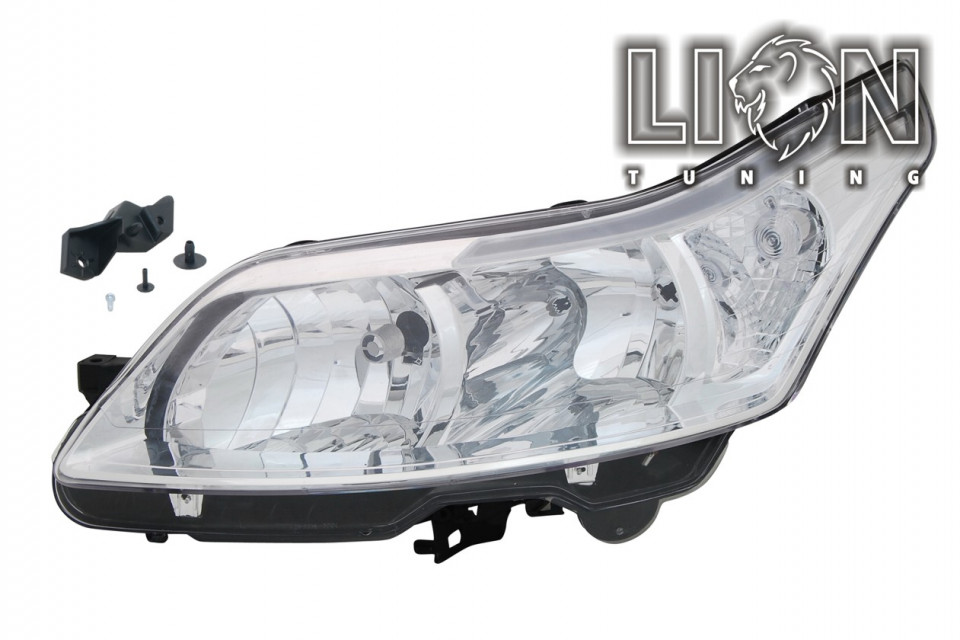 Halogen, Abblendlicht H7 / Fernlicht H1, elektrisch verstellbar - Stellmotor integriert, inkl. Scheinwerferbefestigung (6212G3), inkl. Verschlusskappe und Lampenträger, ohne Leuchtmittel, Eintragungsfrei / mit E-Prüfzeichen