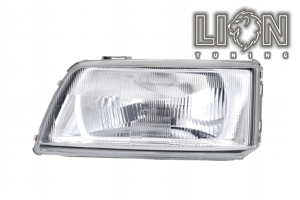 Halogen, Abblendlicht und Fernlicht H4, Hydraulisch, inkl. Verschlusskappe und Lampenträger, ohne Leuchtmittel, Standard Ausführung, Eintragungsfrei / mit E-Prüfzeichen