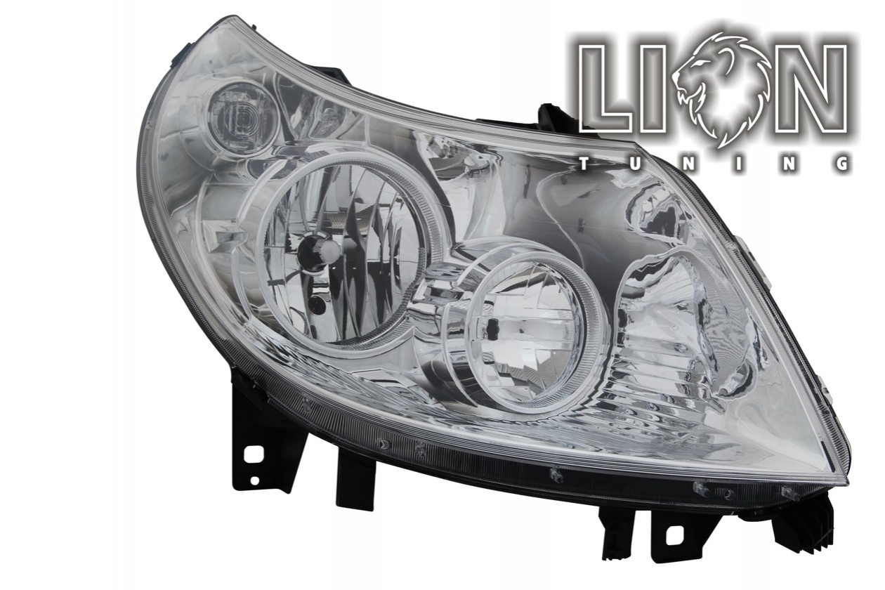 Halogen, Abblendlicht H7 / Fernlicht H1, elektrisch verstellbar - Stellmotor integriert, inkl. Verschlusskappe und Lampenträger, ohne Leuchtmittel, Standard Ausführung, Eintragungsfrei / mit E-Prüfzeichen