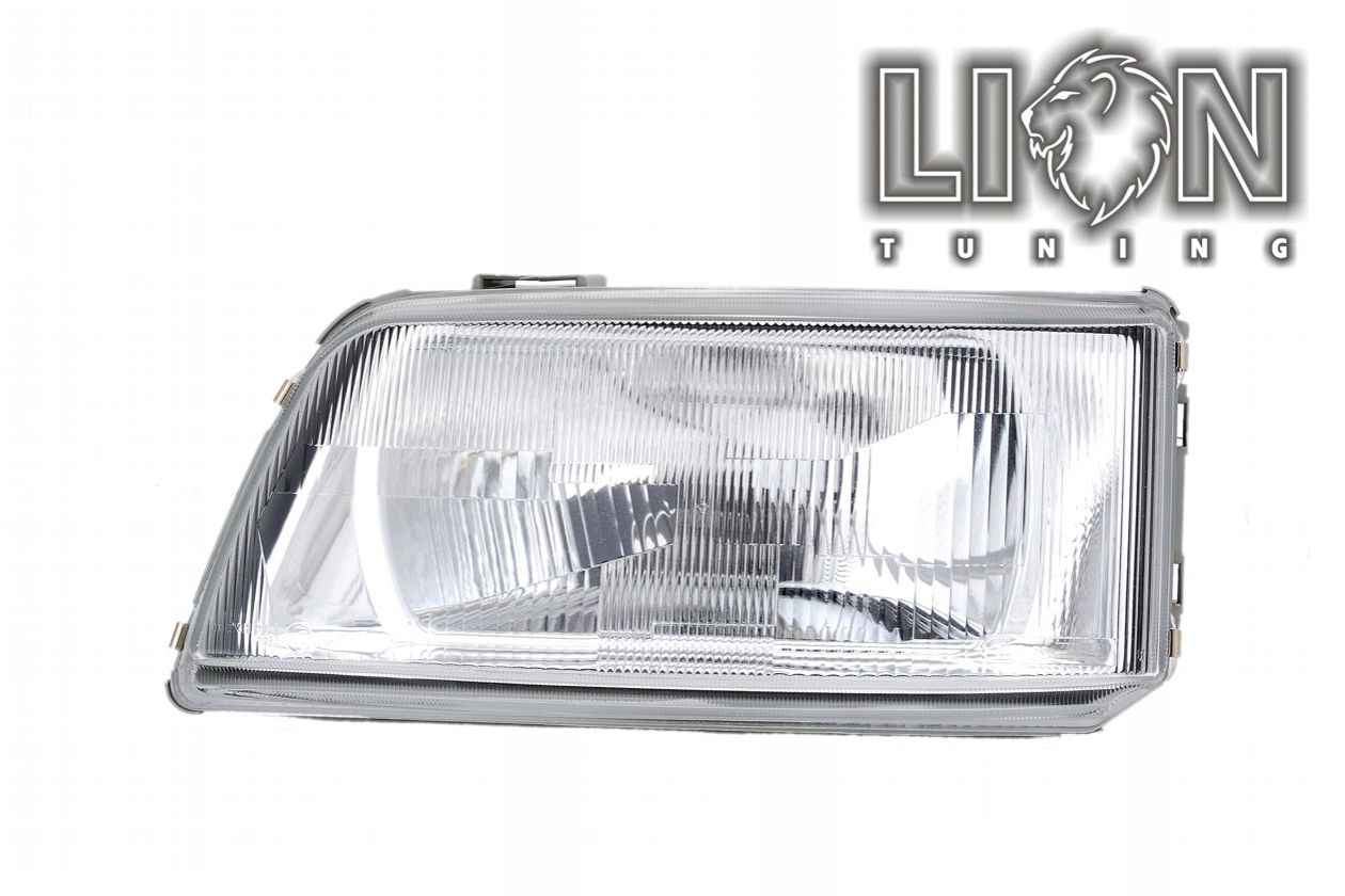 Halogen, Abblendlicht und Fernlicht H4, elektrisch verstellbar - Stellmotor wird vom Original übernommen, inkl. Verschlusskappe und Lampenträger, ohne Leuchtmittel, Eintragungsfrei / mit E-Prüfzeichen