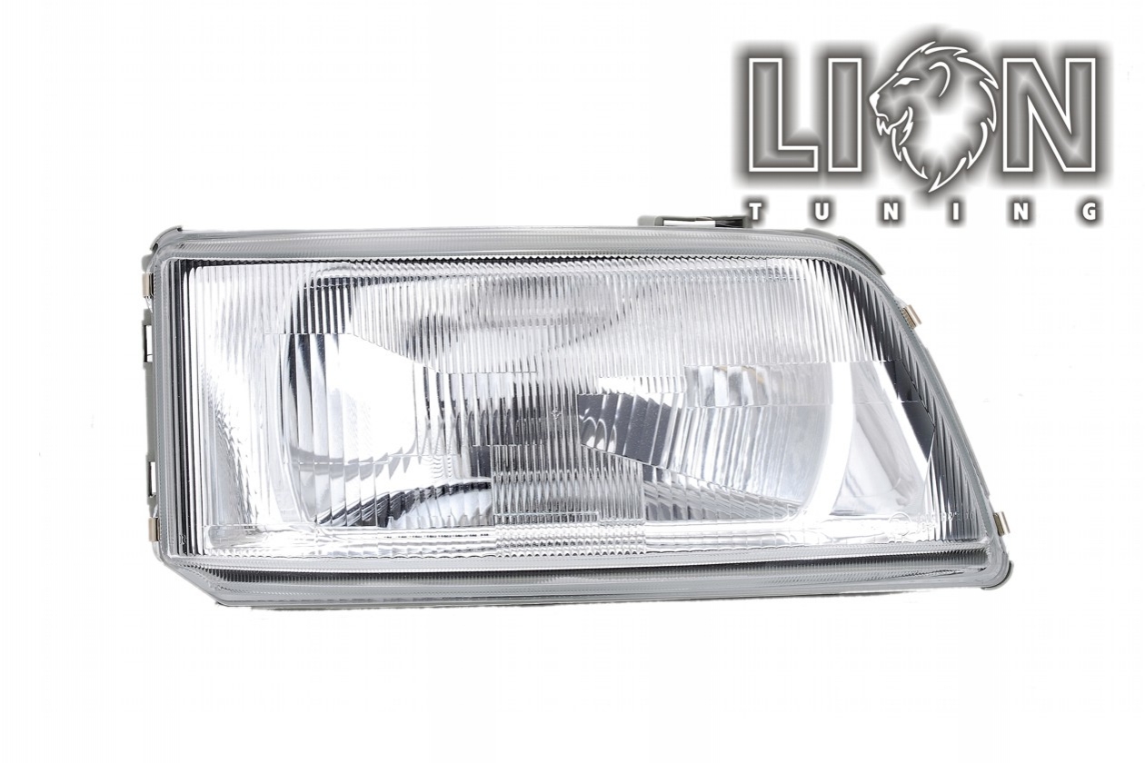 Halogen, Abblendlicht und Fernlicht H4, elektrisch verstellbar - Stellmotor wird vom Original übernommen, inkl. Verschlusskappe und Lampenträger, ohne Leuchtmittel, Eintragungsfrei / mit E-Prüfzeichen