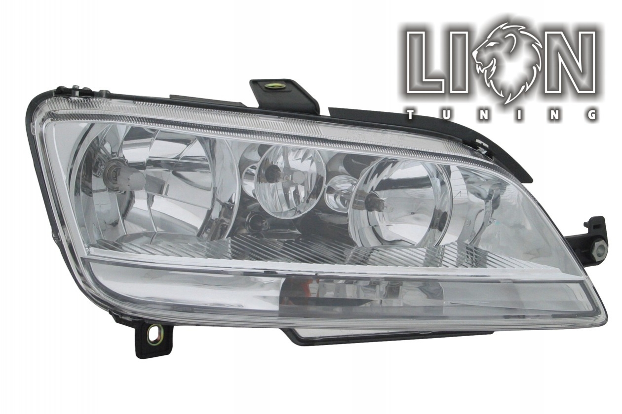 Halogen, mit Nebelscheinwerfer, Abblendlicht H1 / Fernlicht H1 / Nebelscheinwerfer H7, elektrisch verstellbar - Stellmotor integriert, inkl. Verschlusskappe und Lampenträger, ohne Leuchtmittel, Eintragungsfrei / mit E-Prüfzeichen