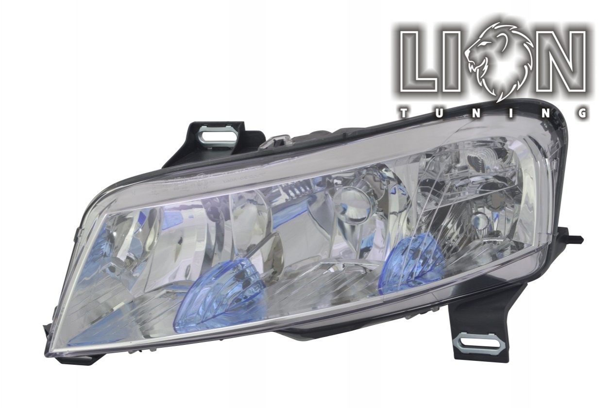 Halogen, mit Nebelscheinwerfer, Abblendlicht H1 / Fernlicht H1 / Nebelscheinwerfer H7, elektrisch verstellbar - Stellmotor integriert, inkl. Verschlusskappe und Lampenträger, ohne Leuchtmittel, Standard Ausführung, Eintragungsfrei / mit E-Prüfzeichen