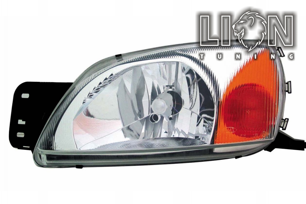 Halogen, Abblendlicht und Fernlicht H4, elektrisch verstellbar - Stellmotor integriert, inkl. Verschlusskappe und Lampenträger, ohne Leuchtmittel, Eintragungsfrei / mit E-Prüfzeichen