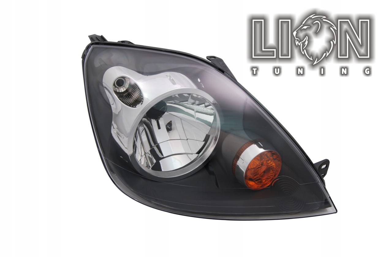 Halogen, ohne Abdeckkappe vor der H4 Birne, Abblendlicht und Fernlicht H4, elektrisch verstellbar - Stellmotor integriert, inkl. Verschlusskappe und Lampenträger, ohne Leuchtmittel, Eintragungsfrei / mit E-Prüfzeichen