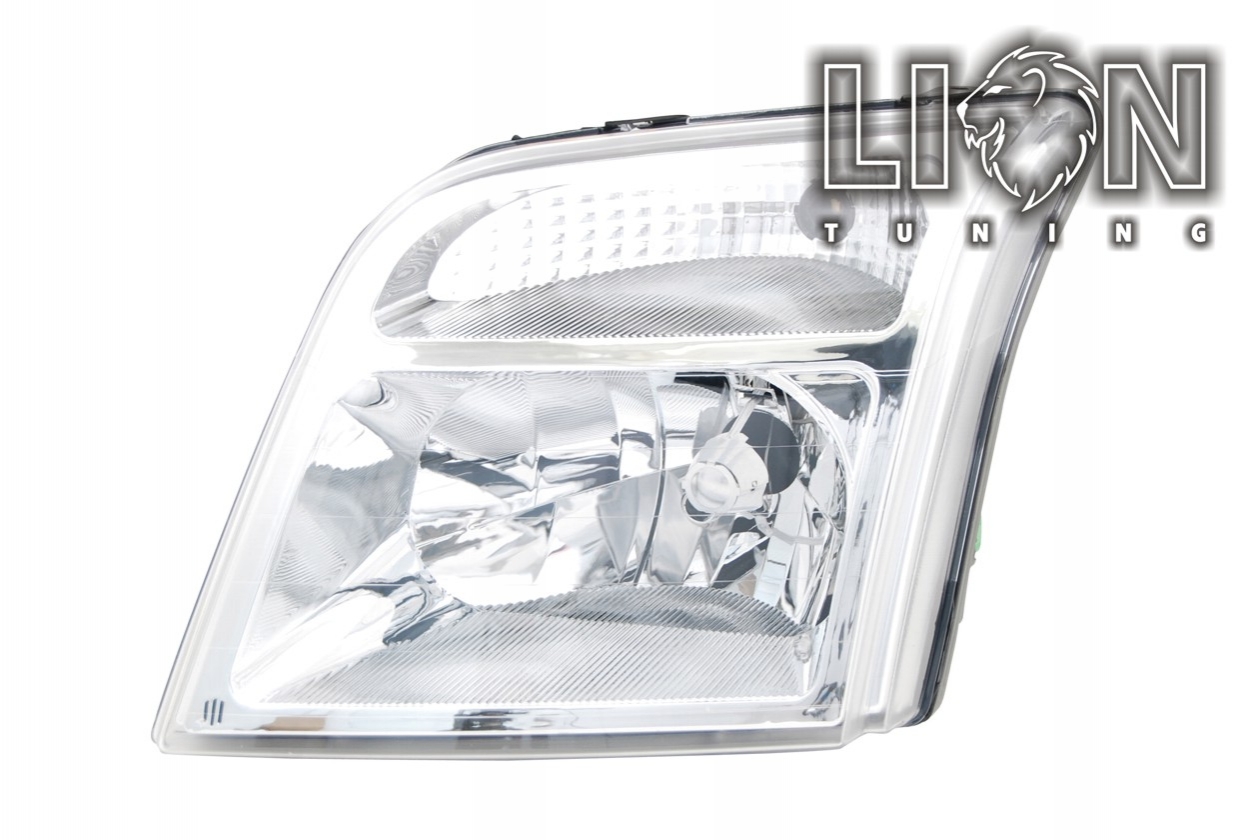 Halogen, Abblendlicht und Fernlicht H4, elektrisch verstellbar - Stellmotor integriert, inkl. Verschlusskappe und Lampenträger, ohne Leuchtmittel, Standard Ausführung, Eintragungsfrei / mit E-Prüfzeichen