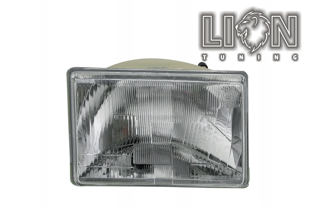 Halogen, Abblendlicht und Fernlicht H4, manuell verstellbar, inkl. Verschlusskappe und Lampenträger, ohne Leuchtmittel, Eintragungsfrei / mit E-Prüfzeichen