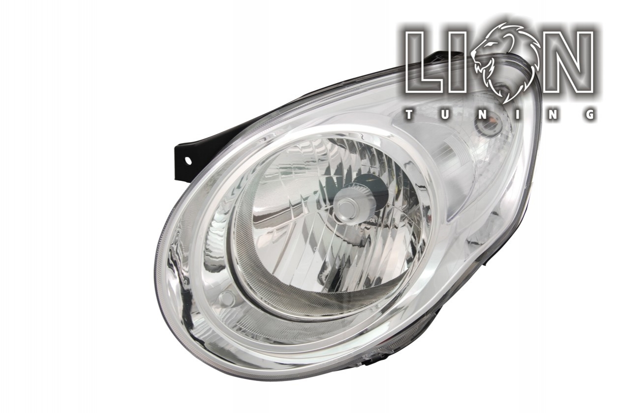 Halogen, Abblendlicht und Fernlicht H4, elektrisch verstellbar - Stellmotor integriert, inkl. Verschlusskappe und Lampenträger, ohne Leuchtmittel, Standard Ausführung, Eintragungsfrei / mit E-Prüfzeichen