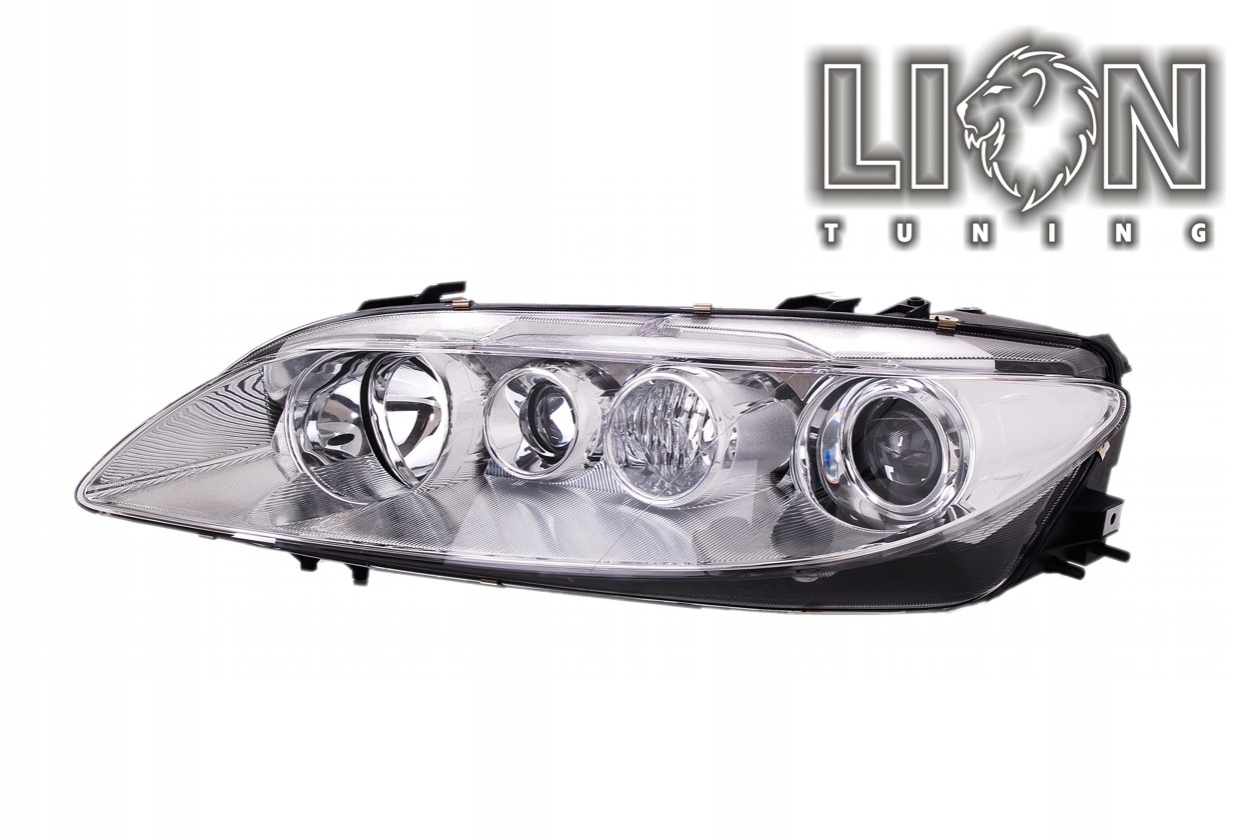 Halogen, mit Nebelscheinwerfer, Abblendlicht H1 / Fernlicht H1 / Nebelscheinwerfer H3, elektrisch verstellbar - Stellmotor integriert, inkl. Verschlusskappe und Lampenträger, ohne Leuchtmittel, Eintragungsfrei / mit E-Prüfzeichen