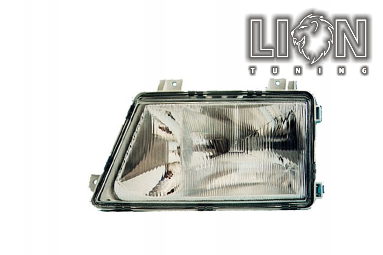 Halogen, mit Nebelscheinwerfer, Abblendlicht H1 / Fernlicht H1 / Nebelscheinwerfer H1, pneumatische Verstellung - wie Original, inkl. Verschlusskappe und Lampenträger (PL), ohne Leuchtmittel, Eintragungsfrei / mit E-Prüfzeichen