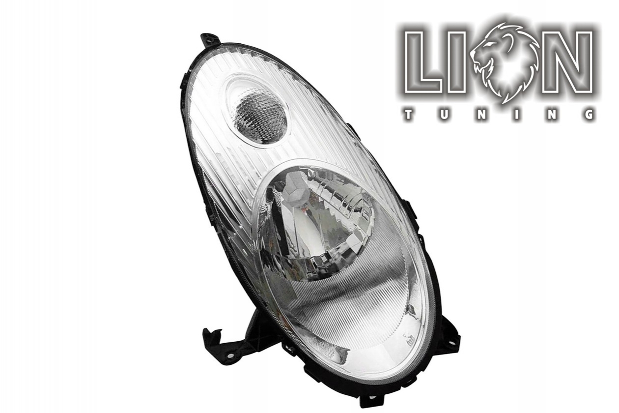 Halogen, Abblendlicht und Fernlicht H4, elektrisch verstellbar - Stellmotor wird vom Original übernommen, inkl. Verschlusskappe und Lampenträger, ohne Leuchtmittel, Standard Ausführung, Eintragungsfrei / mit E-Prüfzeichen