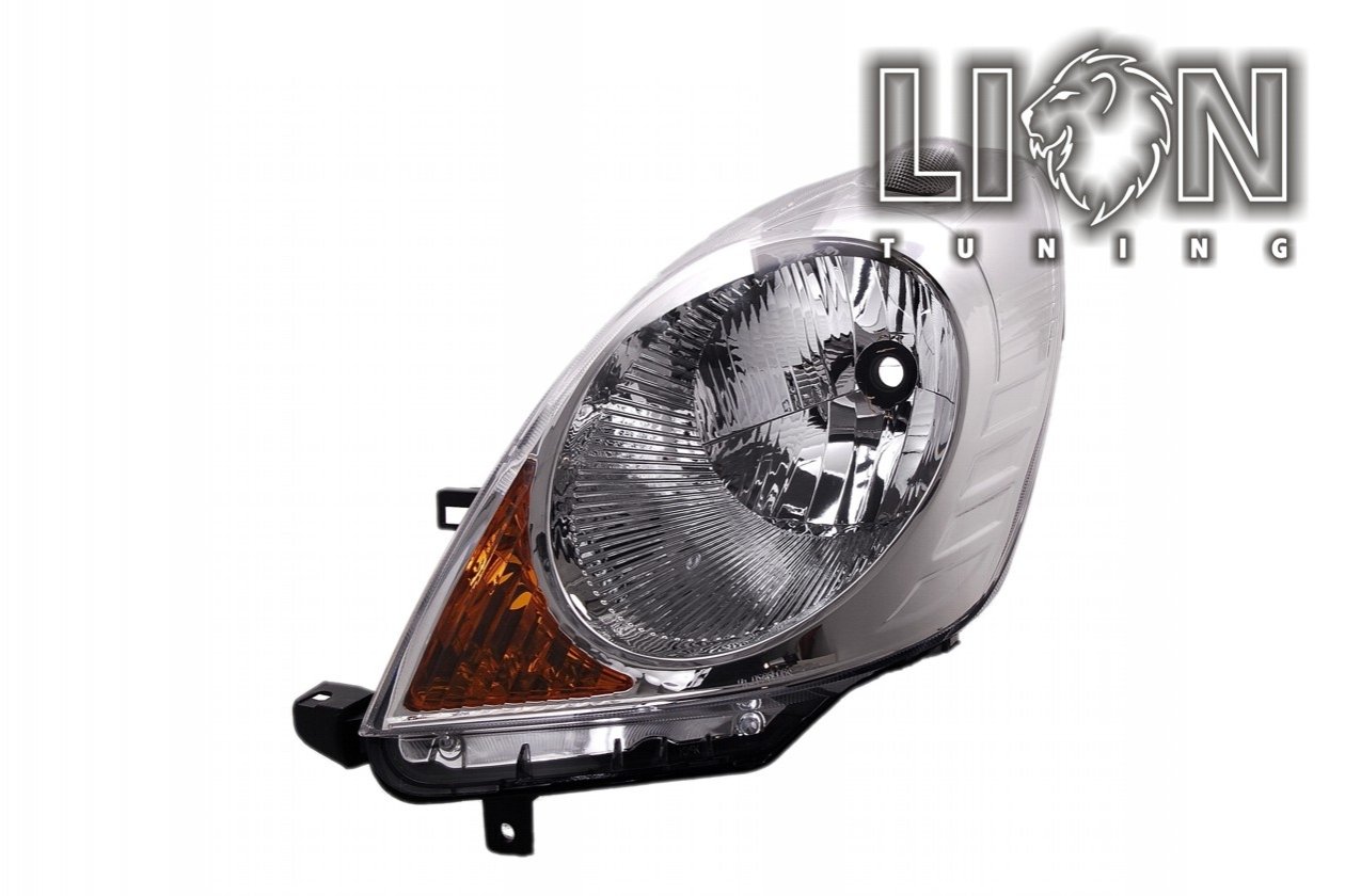 Halogen, Abblendlicht und Fernlicht H4, elektrisch verstellbar - Stellmotor wird vom Original übernommen, inkl. Verschlusskappe und Lampenträger, ohne Leuchtmittel, Standard Ausführung, Eintragungsfrei / mit E-Prüfzeichen