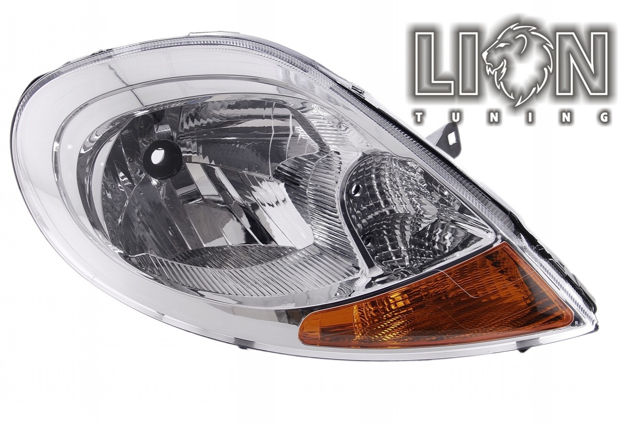 Halogen, Abblendlicht und Fernlicht H4, elektrisch verstellbar - Stellmotor wird vom Original übernommen, inkl. Verschlusskappe und Lampenträger, ohne Leuchtmittel, Eintragungsfrei / mit E-Prüfzeichen