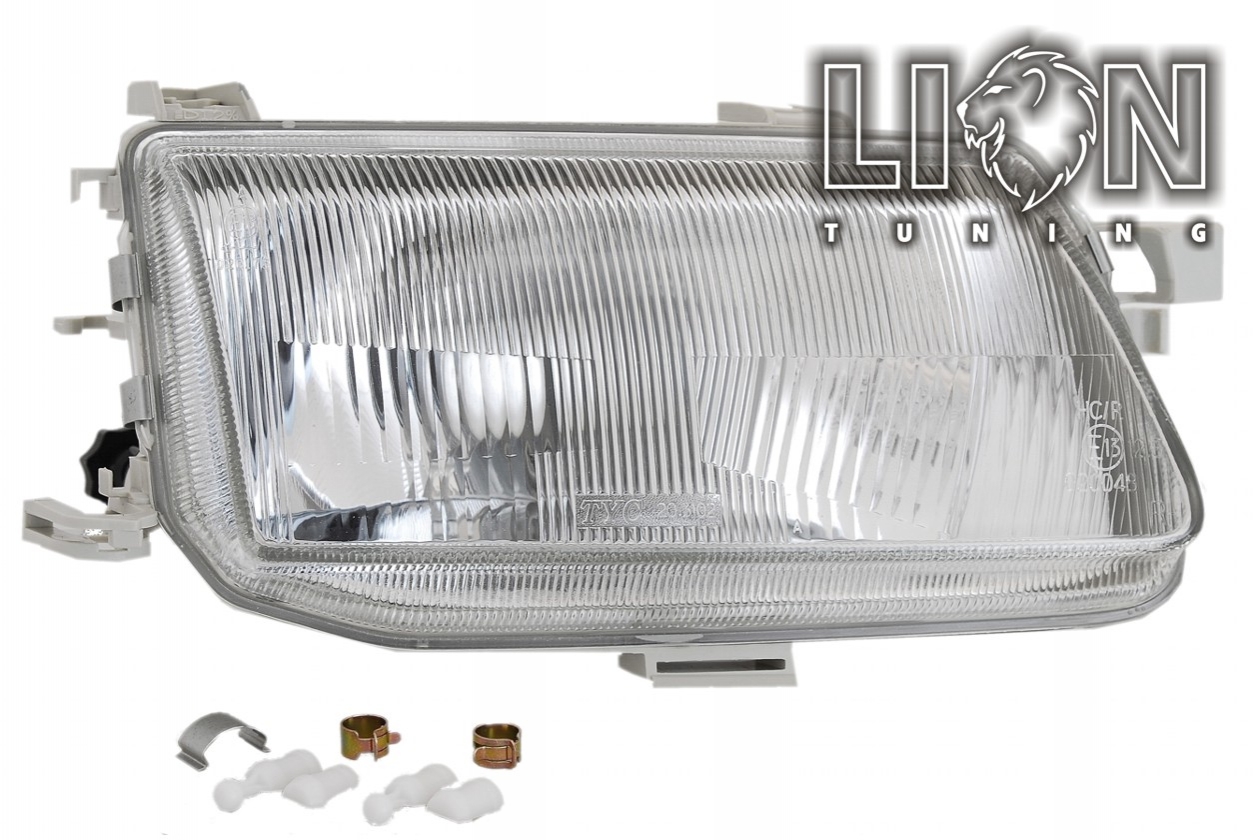 Halogen, passend für alle Baujahre und Modelle, Abblendlicht und Fernlicht H4, manuell und elektrisch verst - Motor wird vom Original übernommen, inkl. Adapter für Leuchtweitenregulierung, inkl. Verschlusskappe und Lampenträger, ohne Leuchtmittel, Eintragungsfrei / mit E-Prüfzeichen