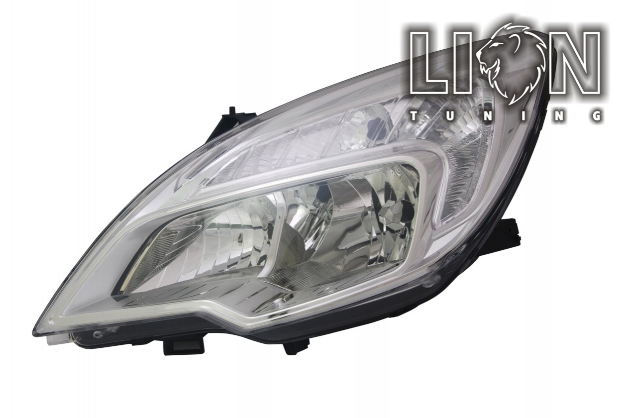 Halogen, mit Tagfahrlicht, Abblendlicht H7 / Fernlicht H1, elektrisch verstellbar - Stellmotor integriert, inkl. Verschlusskappe und Lampenträger, ohne Leuchtmittel, Standard Ausführung, Eintragungsfrei / mit E-Prüfzeichen