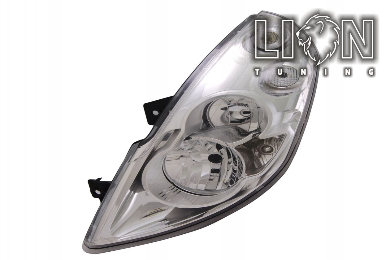 Halogen, Abblendlicht H7 / Fernlicht H1, elektrisch verstellbar - Stellmotor integriert, inkl. Verschlusskappe und Lampenträger, ohne Leuchtmittel, Eintragungsfrei / mit E-Prüfzeichen