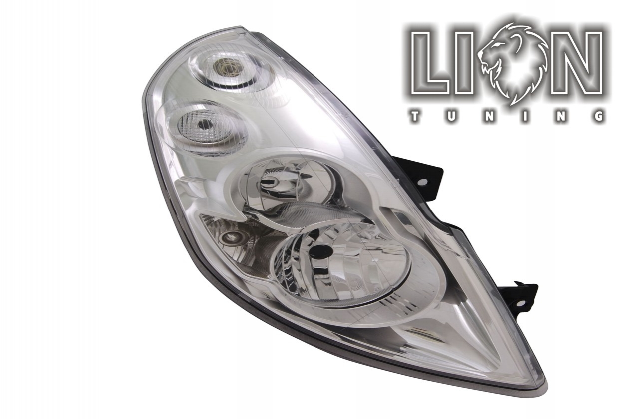 Halogen, Abblendlicht H7 / Fernlicht H1, elektrisch verstellbar - Stellmotor wird vom Original übernommen, inkl. Verschlusskappe und Lampenträger, ohne Leuchtmittel, Standard Ausführung, Eintragungsfrei / mit E-Prüfzeichen