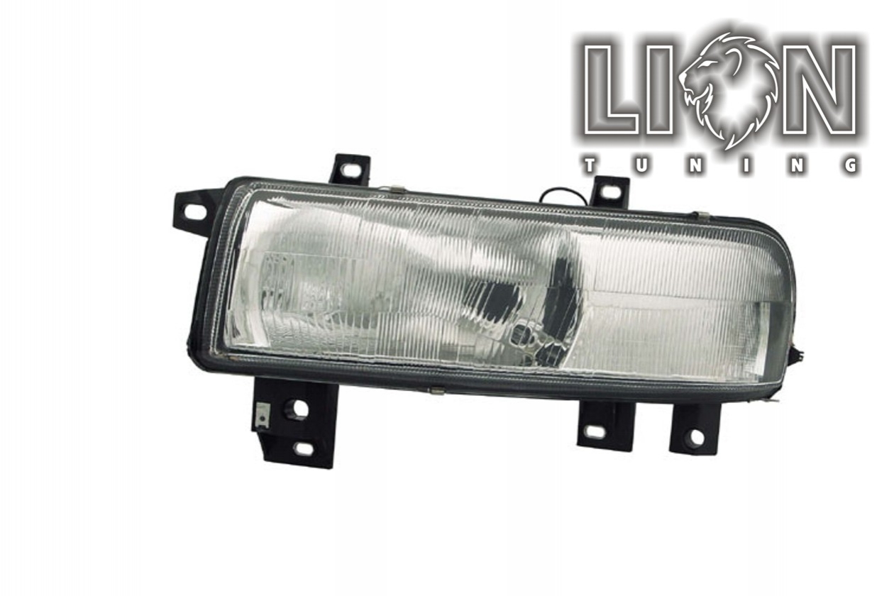 Halogen, Abblendlicht und Fernlicht H4, elektrisch verstellbar - Stellmotor wird vom Original übernommen, inkl. Verschlusskappe und Lampenträger, ohne Leuchtmittel, Standard Ausführung, Eintragungsfrei / mit E-Prüfzeichen