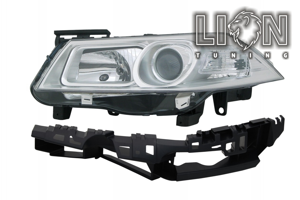 Halogen, Abblendlicht H7 / Fernlicht H1, elektrisch verstellbar - Stellmotor integriert, inkl. Befestigung an der Stoßstange, inkl. Verschlusskappe und Lampenträger, ohne Leuchtmittel, Eintragungsfrei / mit E-Prüfzeichen