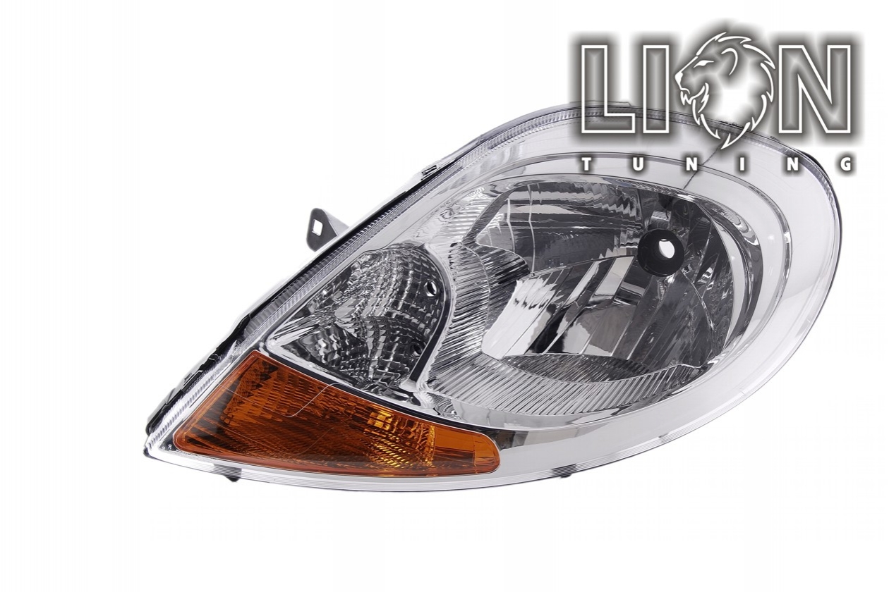 Halogen, Abblendlicht und Fernlicht H4, elektrisch verstellbar - Stellmotor wird vom Original übernommen, inkl. Verschlusskappe und Lampenträger, ohne Leuchtmittel, Eintragungsfrei / mit E-Prüfzeichen