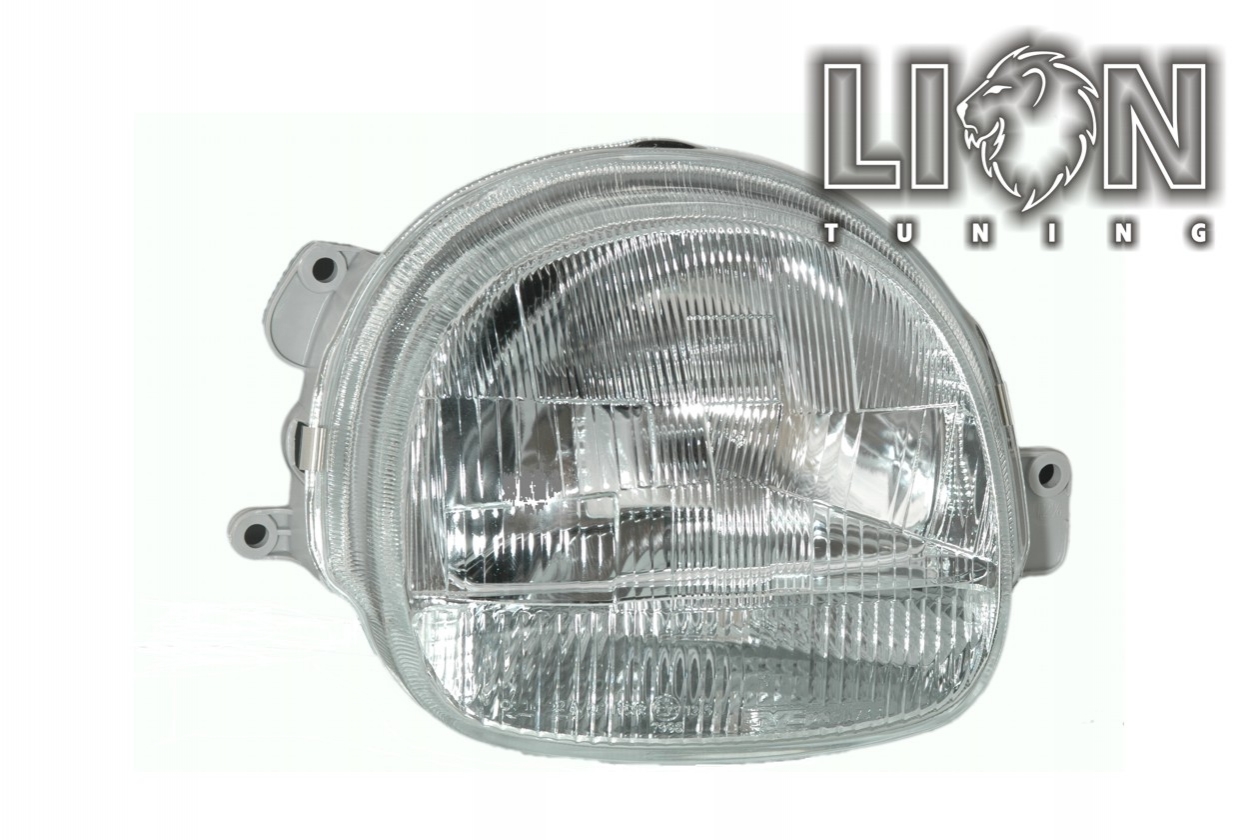 Halogen, Abblendlicht und Fernlicht H4, elektrisch verstellbar - Stellmotor wird vom Original übernommen, inkl. Verschlusskappe und Lampenträger (PL), ohne Leuchtmittel, Standard Ausführung, Eintragungsfrei / mit E-Prüfzeichen