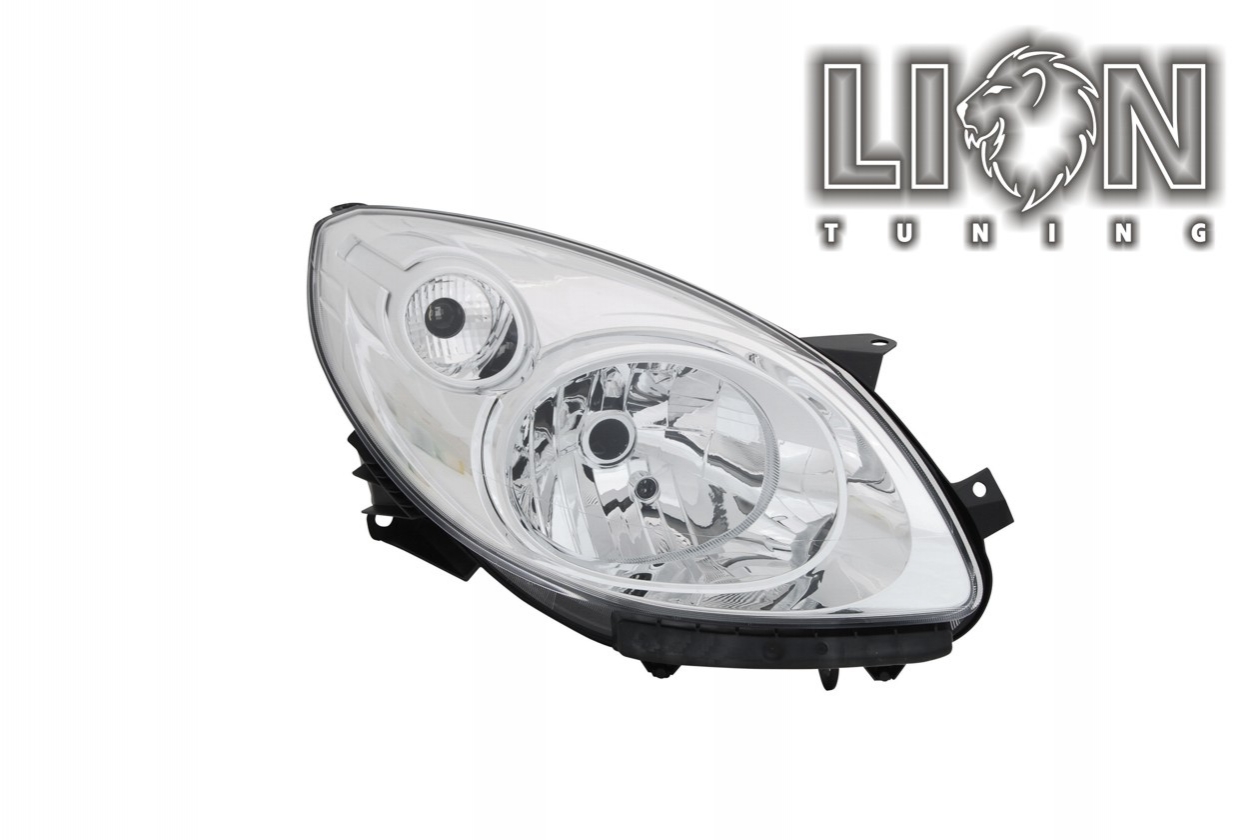 Halogen, Abblendlicht und Fernlicht H4, elektrisch verstellbar - Stellmotor integriert, Eintragungsfrei / mit E-Prüfzeichen