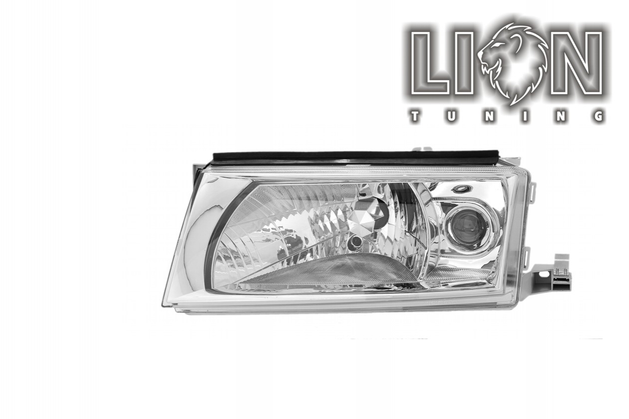 Halogen, mit Nebelscheinwerfer, Abblendlicht und Fernlicht H4 / Nebelscheinwerfer H3, elektrisch verstellbar - Stellmotor integriert, inkl. Verschlusskappe und Lampenträger, ohne Leuchtmittel, Standard Ausführung, Eintragungsfrei / mit E-Prüfzeichen