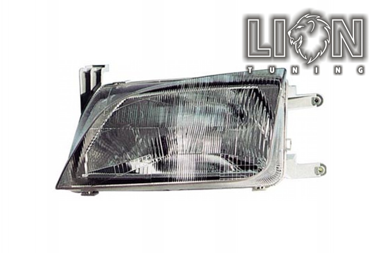 Halogen, Abblendlicht und Fernlicht H4, elektrisch verstellbar - Stellmotor wird vom Original übernommen, inkl. Verschlusskappe und Lampenträger (PL), ohne Leuchtmittel, Standard Ausführung, Eintragungsfrei / mit E-Prüfzeichen