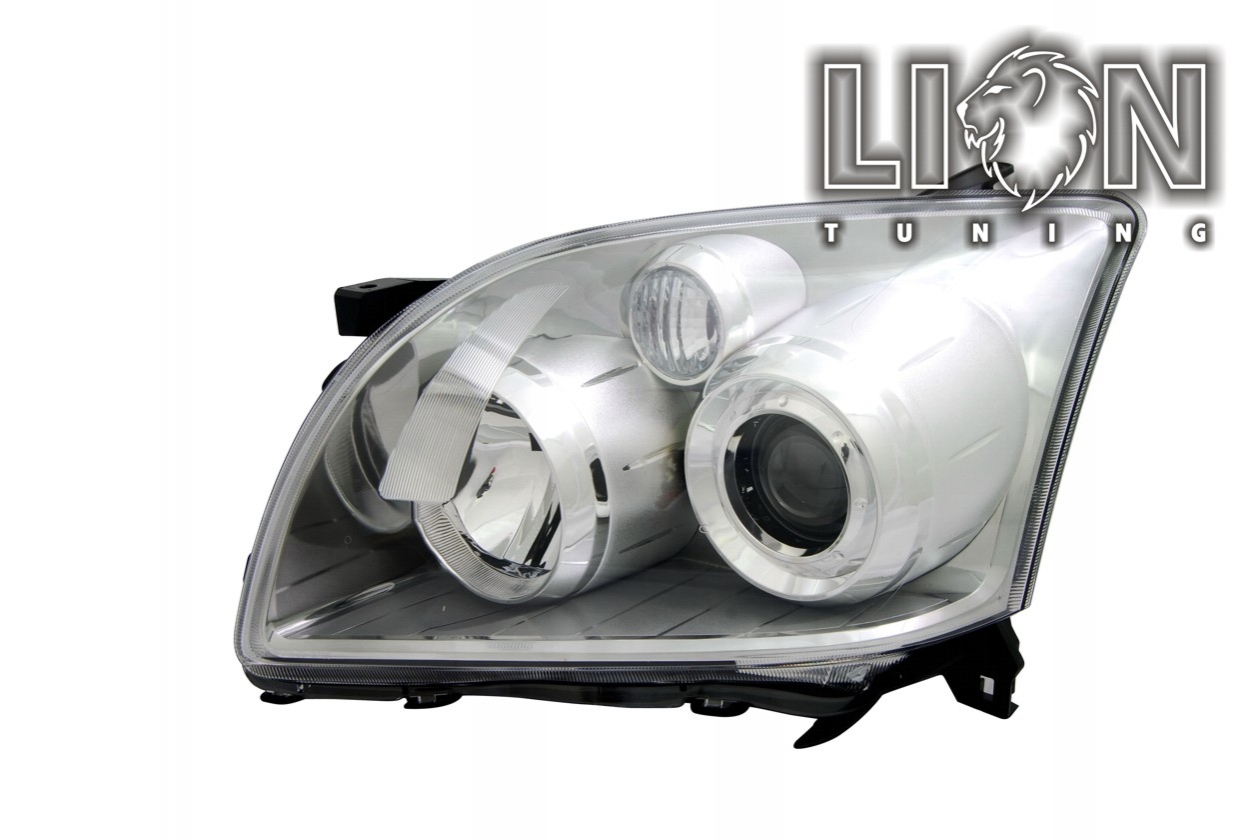 Halogen, Abblendlicht H7 / Fernlicht H1, elektrisch verstellbar - Stellmotor wird vom Original übernommen, inkl. Verschlusskappe und Lampenträger, ohne Leuchtmittel, Standard Ausführung, Eintragungsfrei / mit E-Prüfzeichen