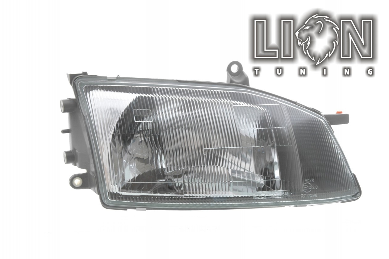 Halogen, Abblendlicht und Fernlicht H4, manuell verstellbar, inkl. Verschlusskappe und Lampenträger, ohne Leuchtmittel, Eintragungsfrei / mit E-Prüfzeichen