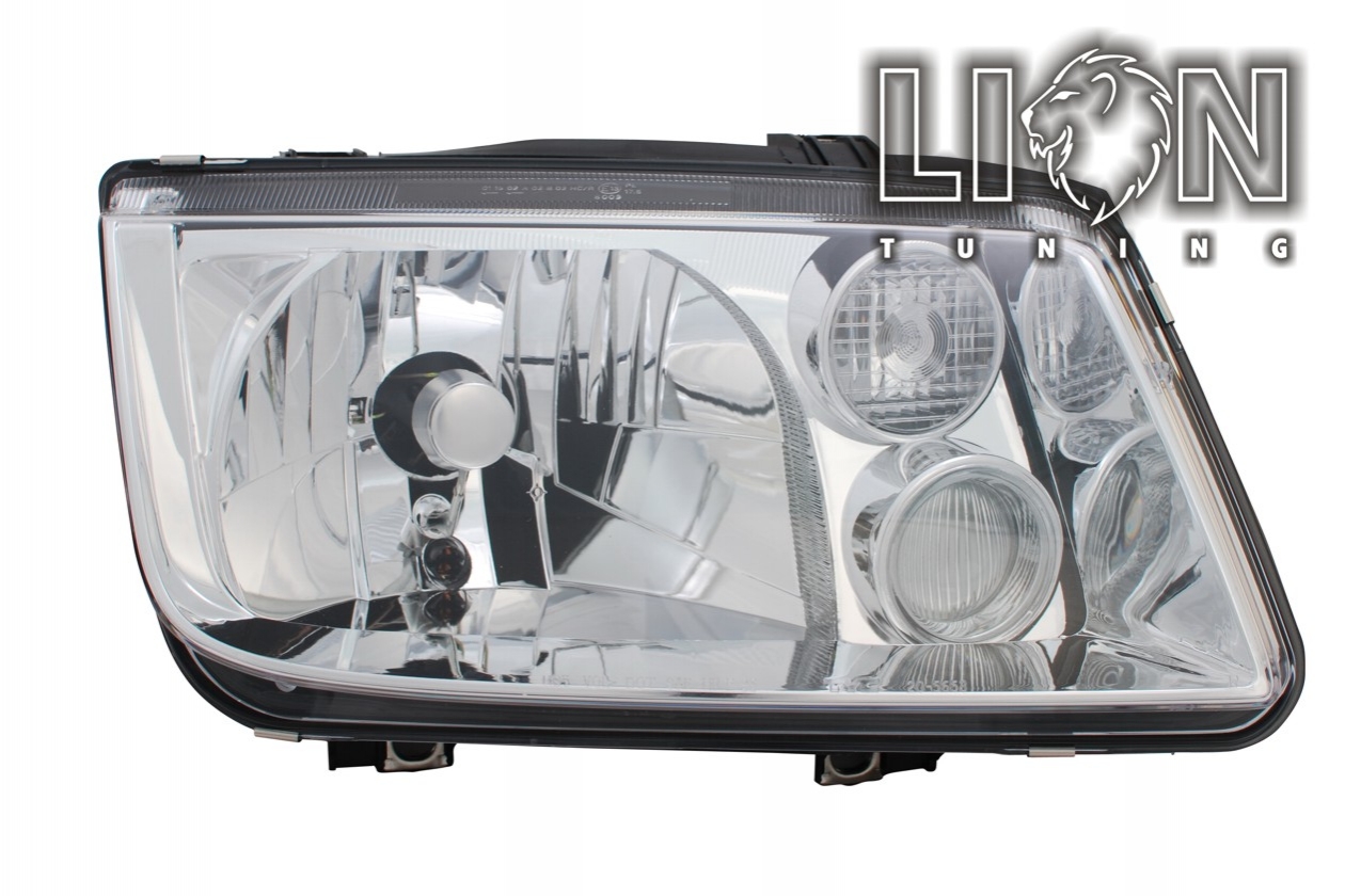 Halogen, mit Nebelscheinwerfer, Abblendlicht und Fernlicht H4 / Nebelscheinwerfer H3, elektrisch verstellbar - Stellmotor wird vom Original übernommen, inkl. Verschlusskappe und Lampenträger (PL), ohne Leuchtmittel, Standard Ausführung, Eintragungsfrei / mit E-Prüfzeichen