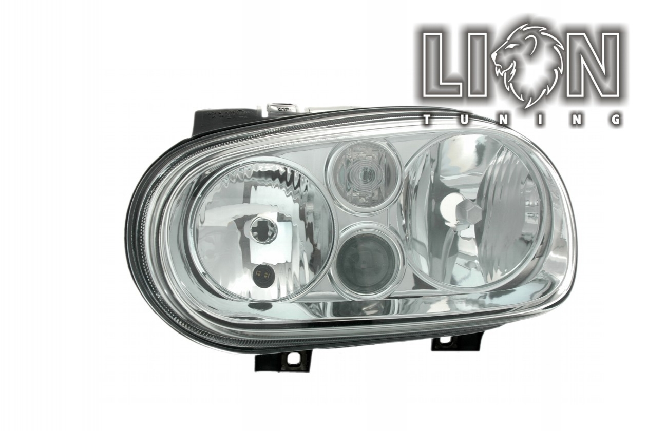 Halogen, mit Nebelscheinwerfer, Abblendlicht H7 / Fernlicht H1 / Nebelscheinwerfer H3, elektrisch verstellbar - Stellmotor wird vom Original übernommen, inkl. Verschlusskappe und Lampenträger (PL), ohne Leuchtmittel, Standard Ausführung, Eintragungsfrei / mit E-Prüfzeichen