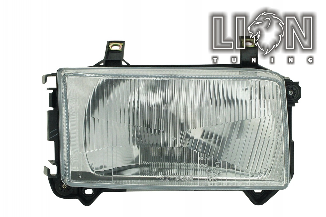 Halogen, Abblendlicht und Fernlicht H4, manuell und elektrisch verst - Motor wird vom Original übernommen, inkl. Verschlusskappe und Lampenträger (PL), ohne Leuchtmittel, Standard Ausführung, Eintragungsfrei / mit E-Prüfzeichen