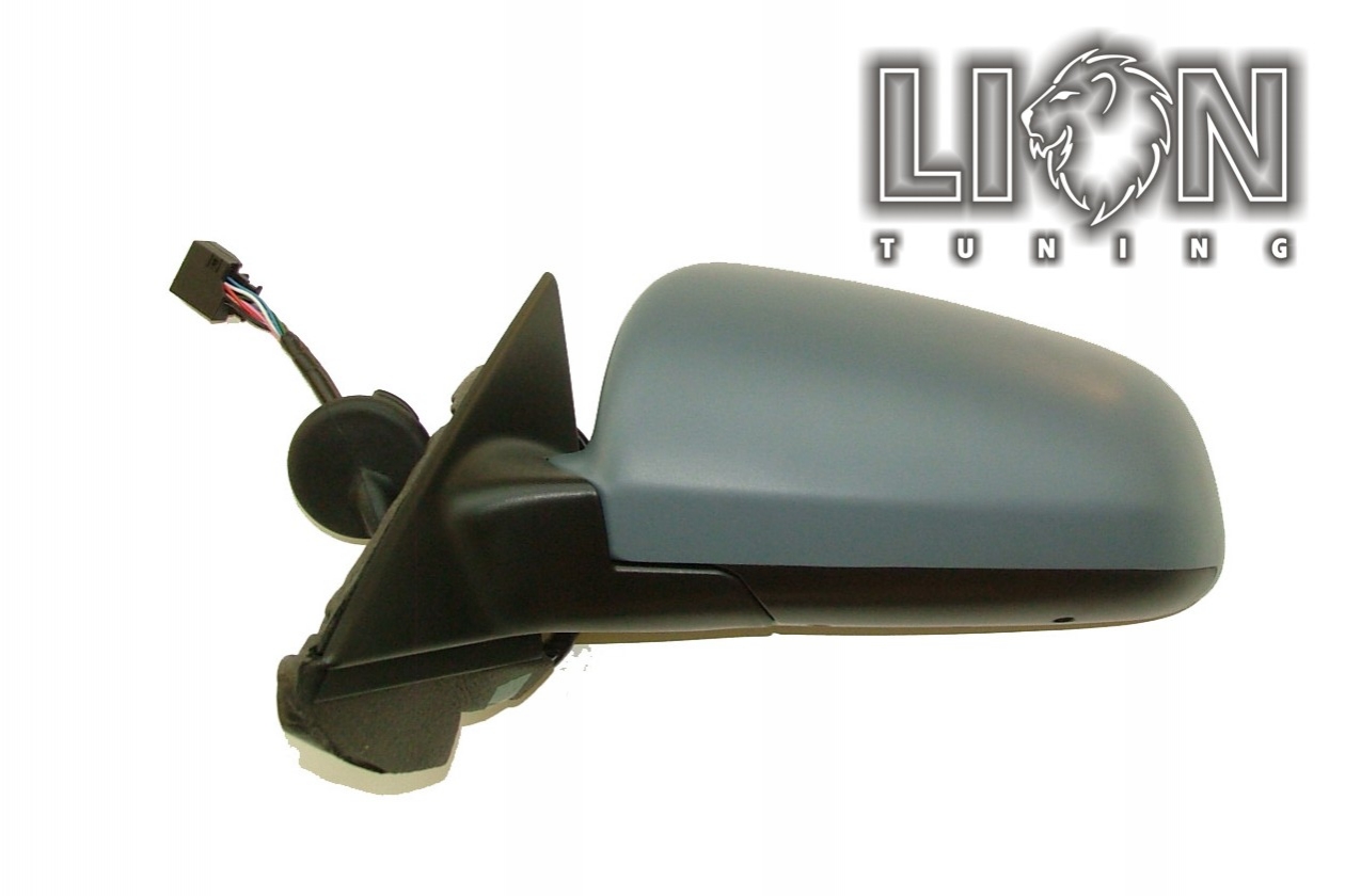 Beheizbar, Elektrisch einklappbar, Elektrisch, grau, nur passend für 3-Türer, grundiert, asphärisch, Eintragungsfrei / keine Eintragung nötig