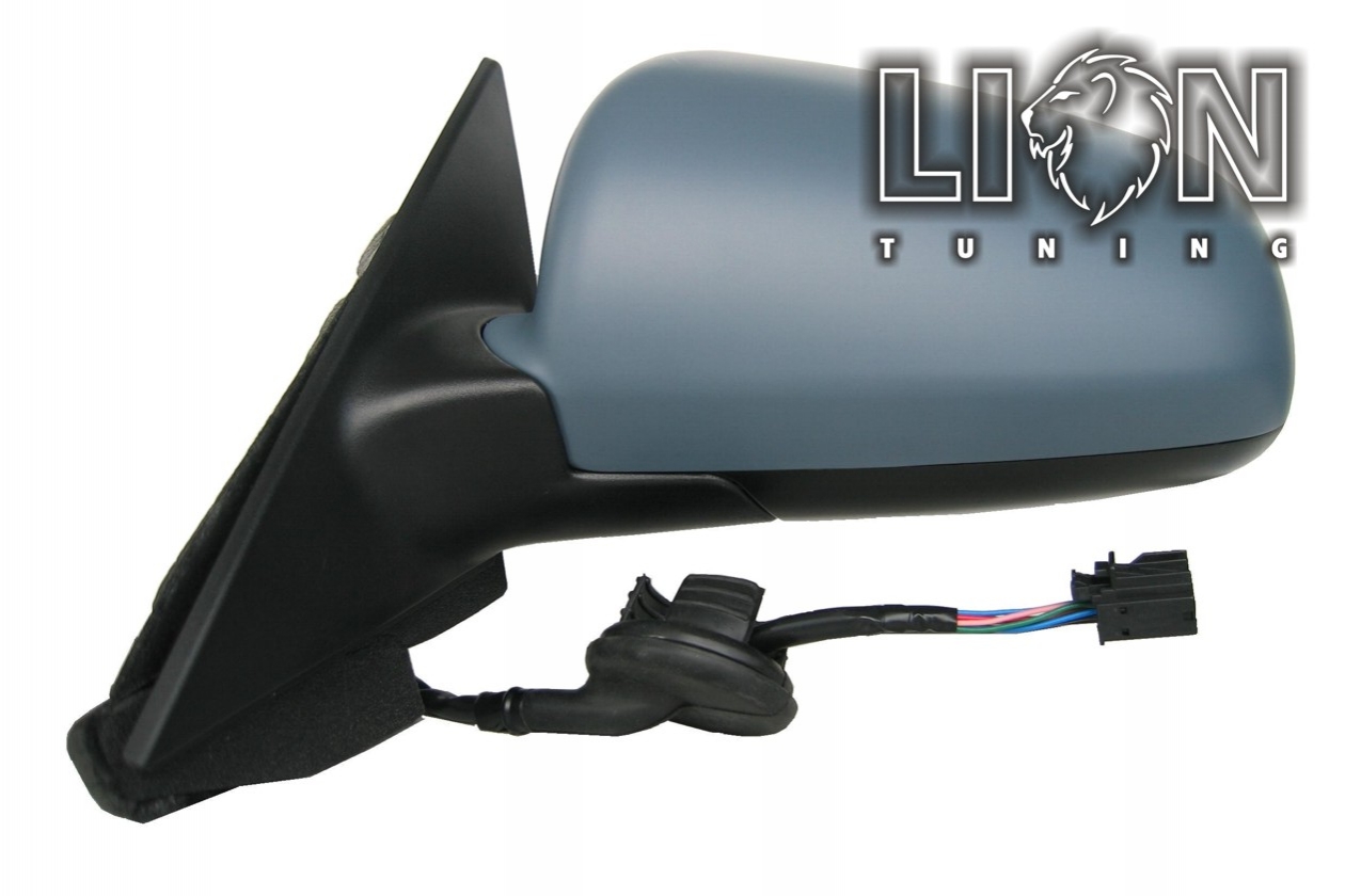 Beheizbar, Elektrisch einklappbar, Elektrisch, grau, nur passend für 5-Türer / Sportback, grundiert, asphärisch, Eintragungsfrei / keine Eintragung nötig