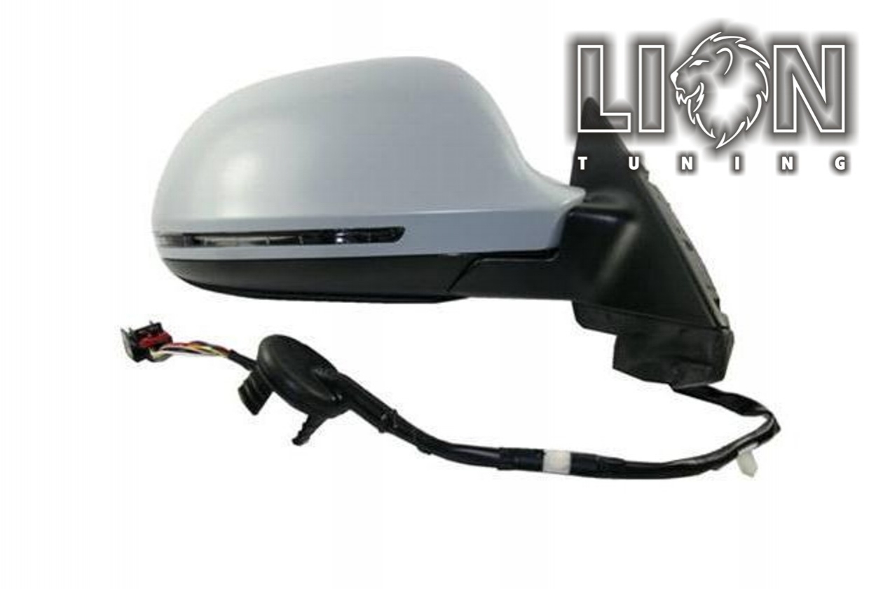 Beheizbar, mit Blinkleuchte, Elektrisch einklappbar, Elektrisch, grau, nur passend für 5-Türer / Sportback, grundiert, asphärisch, Eintragungsfrei / keine Eintragung nötig