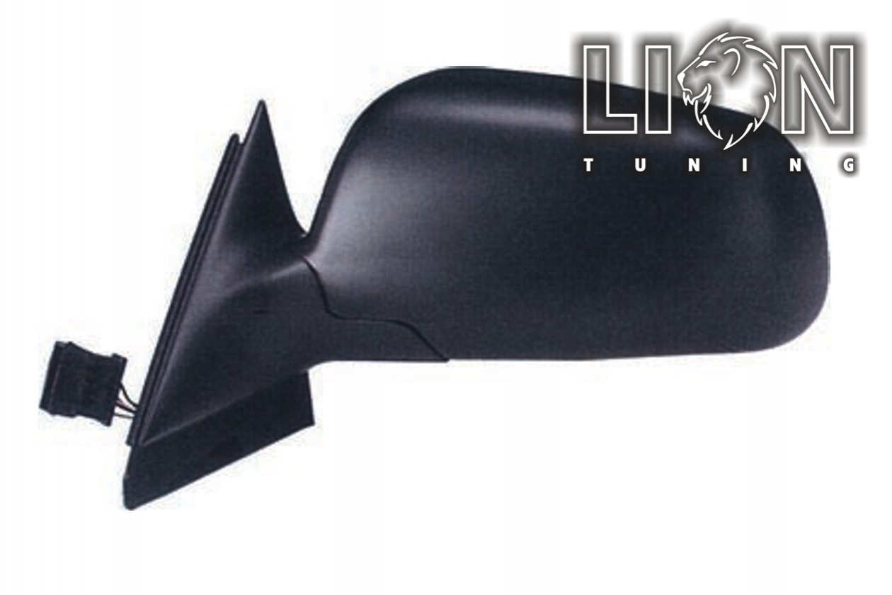 Beheizbar, Elektrisch, schwarz, großes Spiegelgehäuse, blau plan, Eintragungsfrei / keine Eintragung nötig