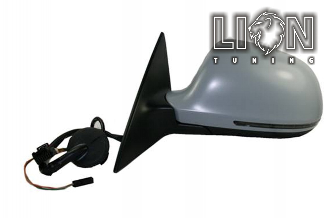 Beheizbar, mit Memory System, mit Blinkleuchte, Elektrisch einklappbar, Elektrisch, grau, grundiert, asphärisch, Eintragungsfrei / keine Eintragung nötig