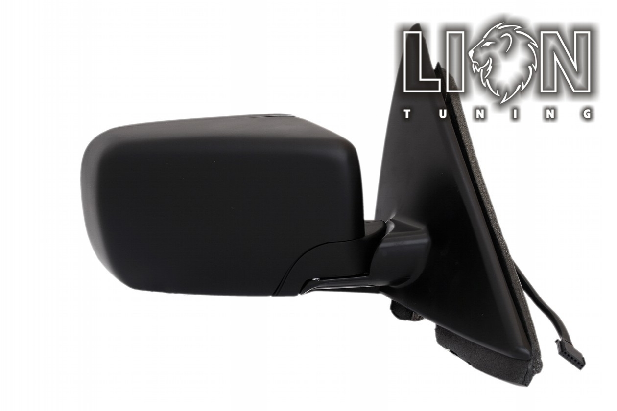 Beheizbar, Elektrisch einklappbar, Elektrisch, grau, grundiert, blau asphärisch, Eintragungsfrei / keine Eintragung nötig