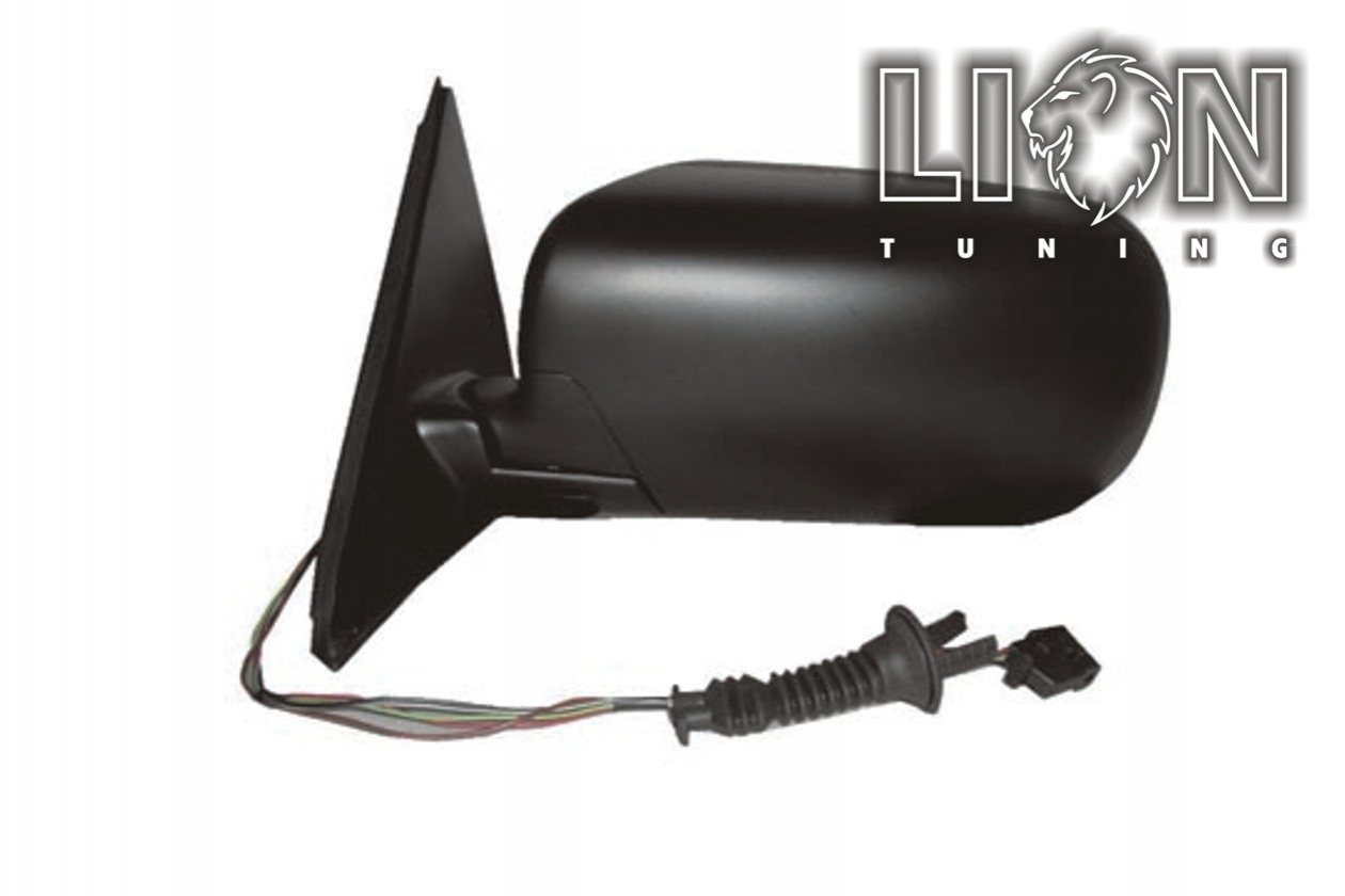 Beheizbar, Elektrisch, schwarz, Glas Länge 16,7cm, blau asphärisch, Eintragungsfrei / keine Eintragung nötig