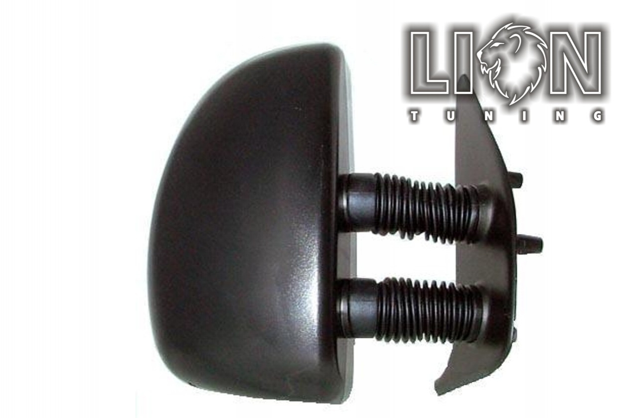 Mechanisch, schwarz, langer Spiegelarm / 130mm, convex, Eintragungsfrei / keine Eintragung nötig