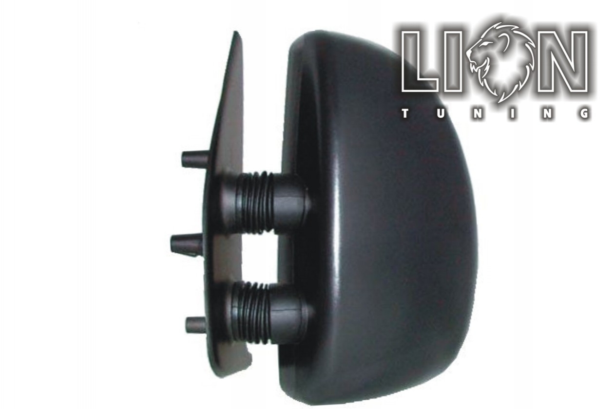 Mechanisch, schwarz, kurzer Spiegelarm / 80mm, convex, Eintragungsfrei / keine Eintragung nötig