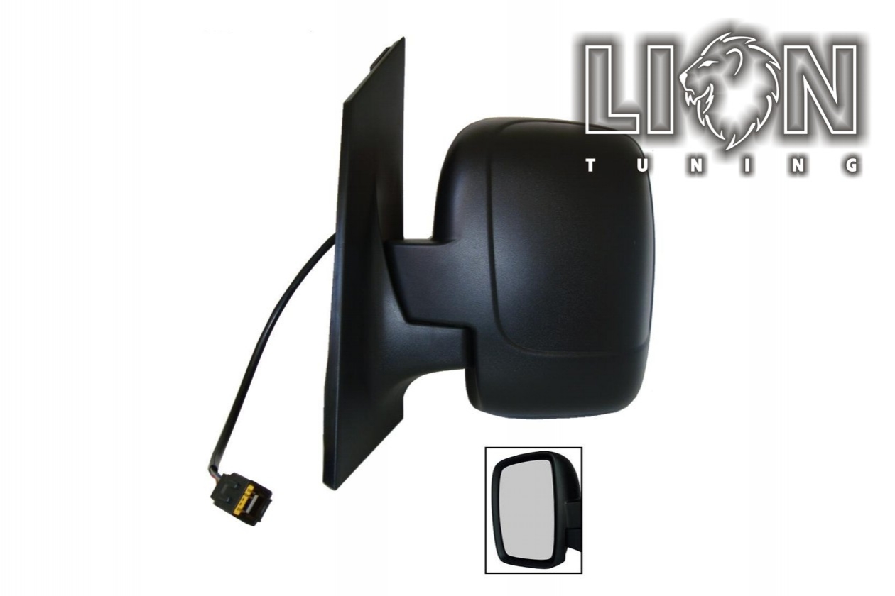 Beheizbar, Elektrisch, schwarz, Spiegelglas nicht geteilt / 1 großes Spiegelglas, convex, Eintragungsfrei / keine Eintragung nötig