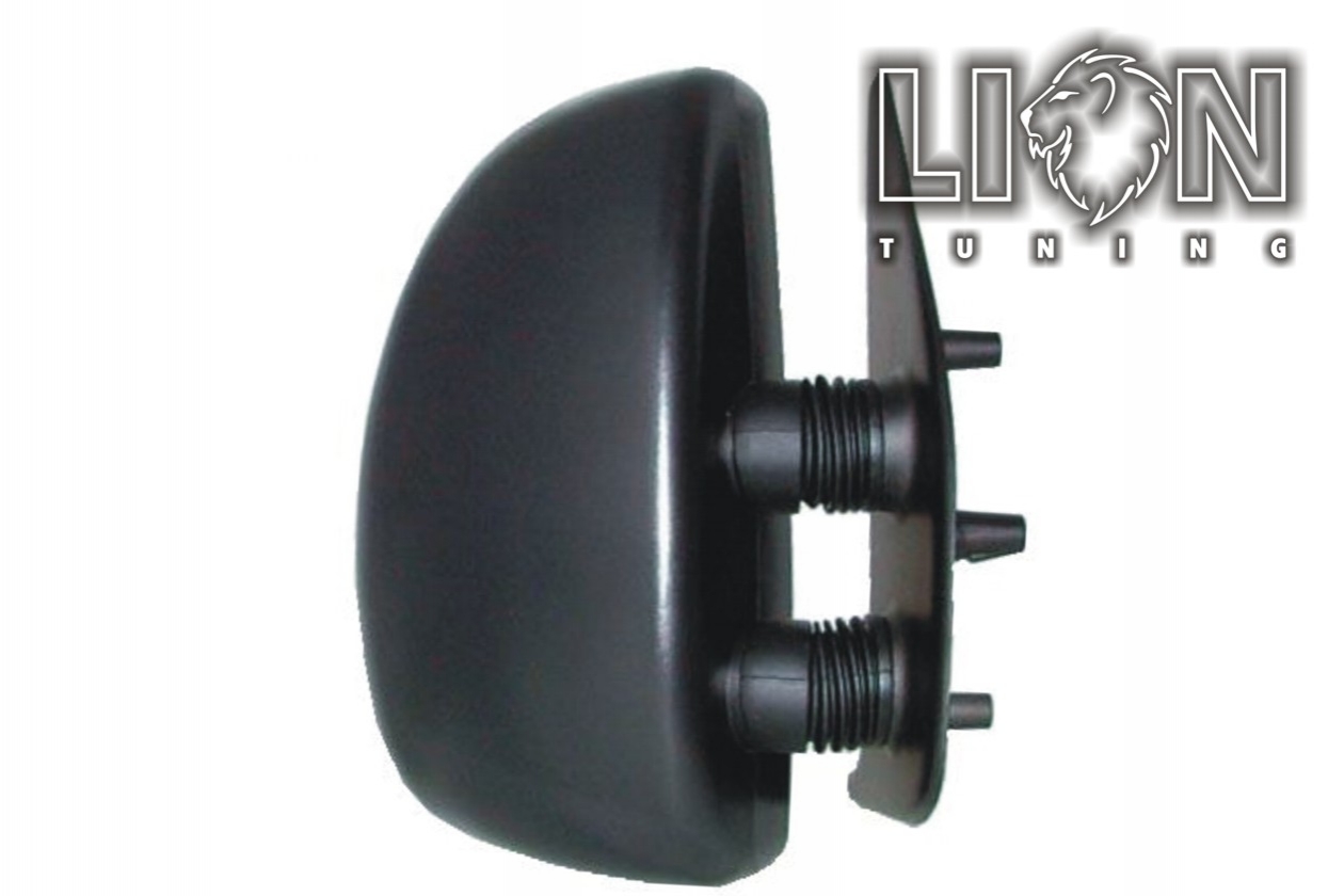 Mechanisch, schwarz, kurzer Spiegelarm / 80mm, convex, Eintragungsfrei / keine Eintragung nötig