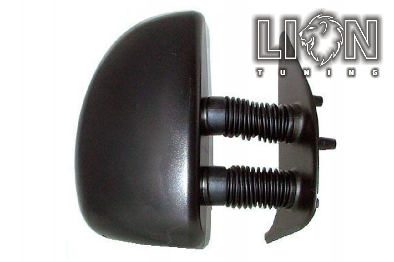 Mechanisch, schwarz, langer Spiegelarm / 130mm, convex, Eintragungsfrei / keine Eintragung nötig