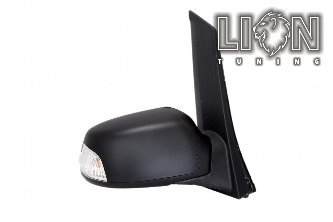 Beheizbar, mit Blinkleuchte, mit Vorfeldbeleuchtung, Elektrisch, grau, schwarz lackierfähig / vorgrundierte Spiegelkappe, grundiert, convex, Eintragungsfrei / keine Eintragung nötig