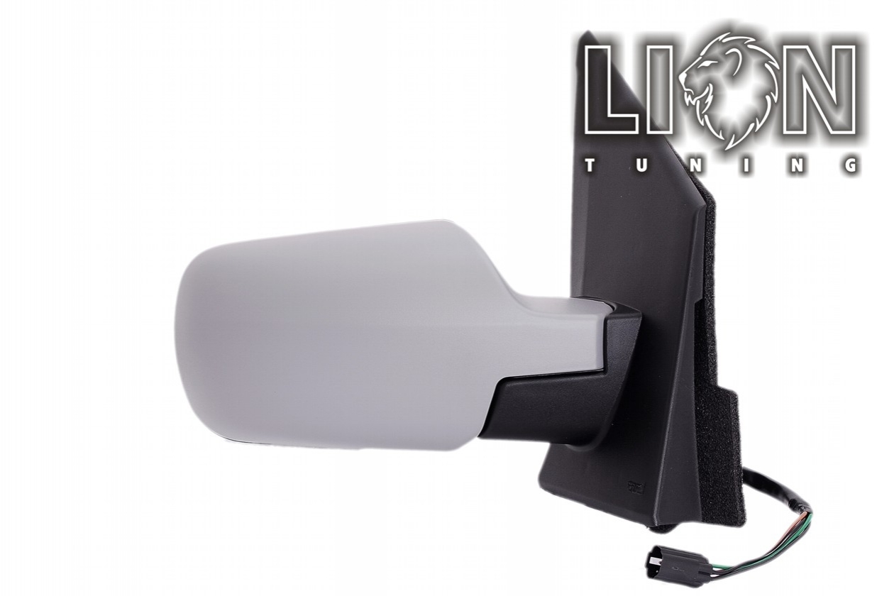 Beheizbar, Elektrisch, grau, grundiert, convex, Eintragungsfrei / keine Eintragung nötig