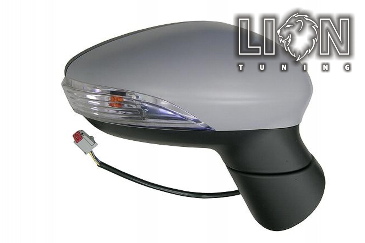 Beheizbar, mit Blinkleuchte, Elektrisch einklappbar, Elektrisch, grau, grundiert, asphärisch, Eintragungsfrei / keine Eintragung nötig